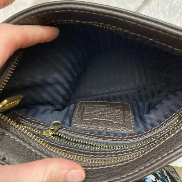 Coach 4313 brown pebbled leather Sonoma crossbody bag